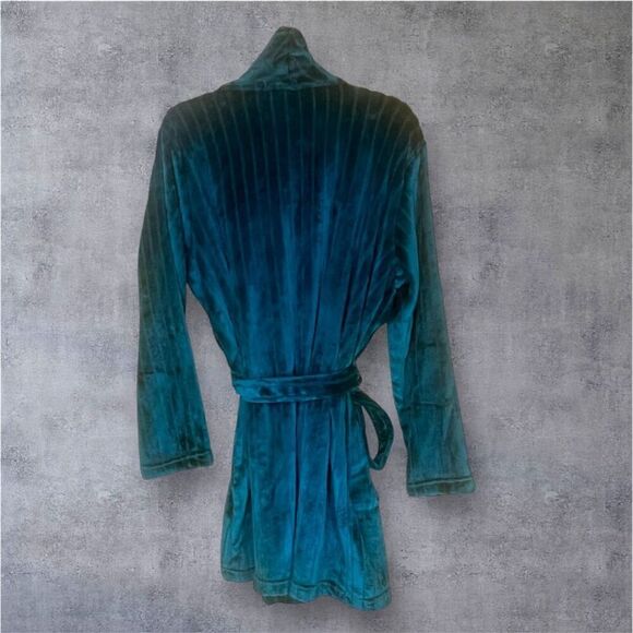 Better Living Plush Long Sleeve Teal Robe Sz L NWT - Picture 2 of 4